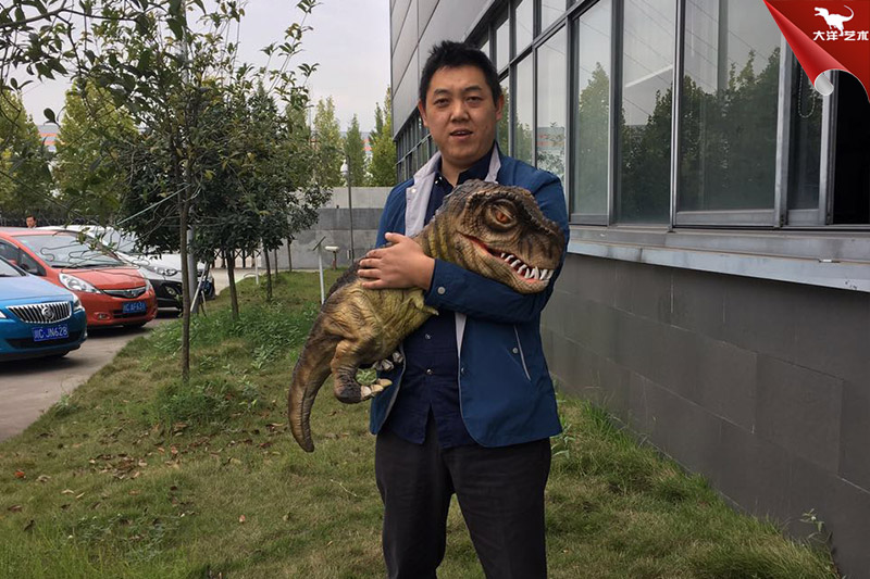 恐龍手偶，抱在手里的恐龍