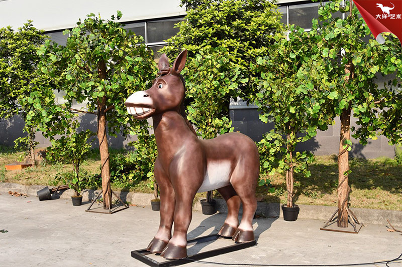 仿真驢，仿真動物雕塑，卡通動物模型