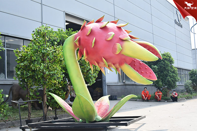 食人花，仿真火龍果，大型植物模型制作