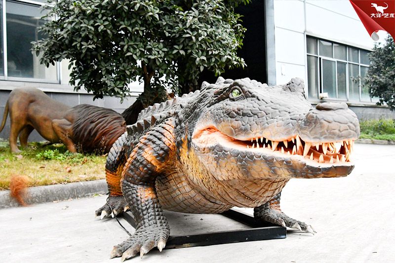仿真鱷魚，仿真動物制作