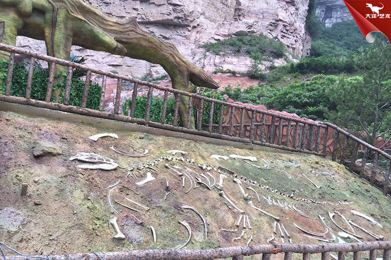 恐龍化石，恐龍骨架模型