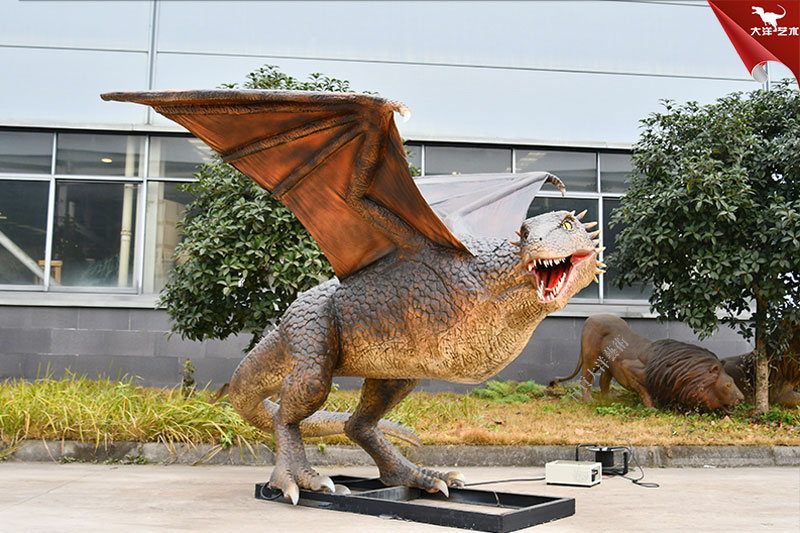 仿真飛龍模型，能動會叫的仿真西方龍模型