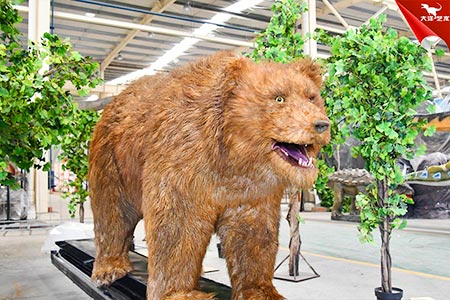 仿真棕熊，仿真熊，動(dòng)物模型制作
